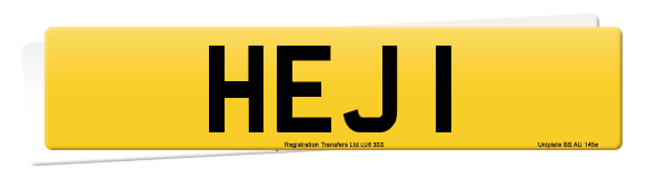 Registration number HEJ 1